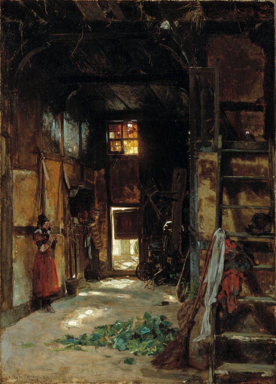 Interior of a Westphalian Cottage by Worthington Whittredge