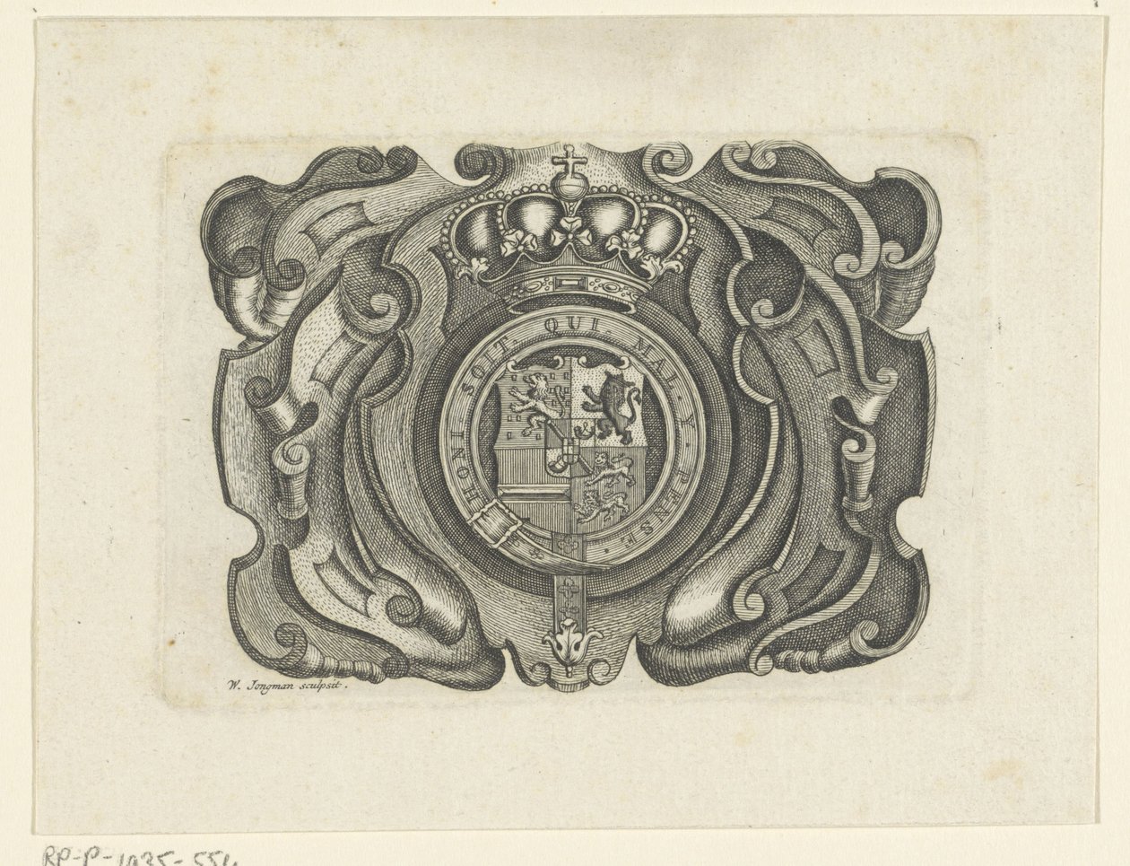 Ornament with the Coat of Arms of the Order of the Garter by Wouter Jongman