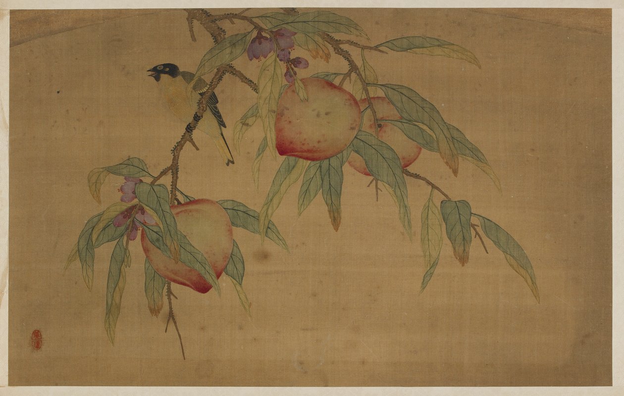 Bird, Fruit, and Flowers by Wu Zhang
