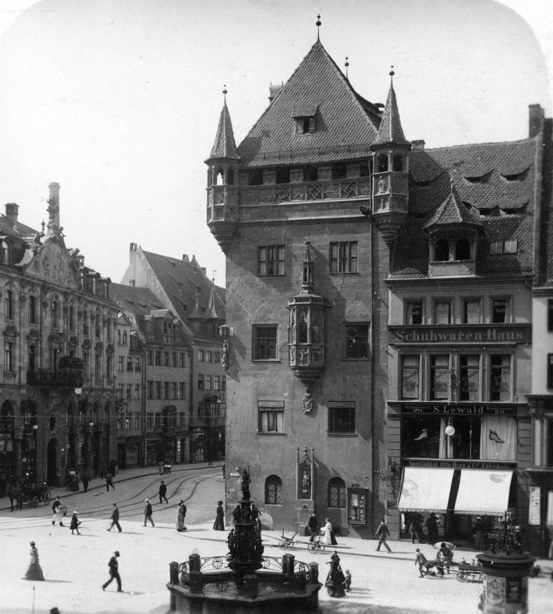 Nassauer Haus, Nuremberg, Bavaria, Germany by Wurthle and Sons
