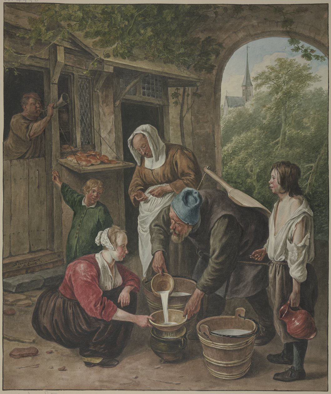 The Milk Seller by Wybrand Hendriks