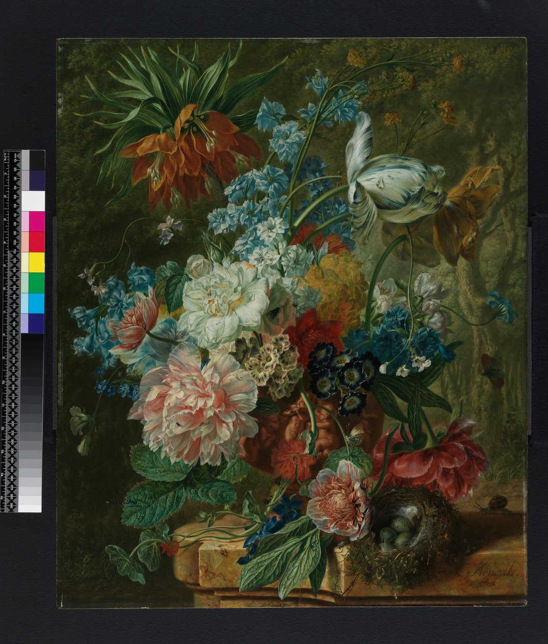 Vase of flowers by Wybrand Hendriks
