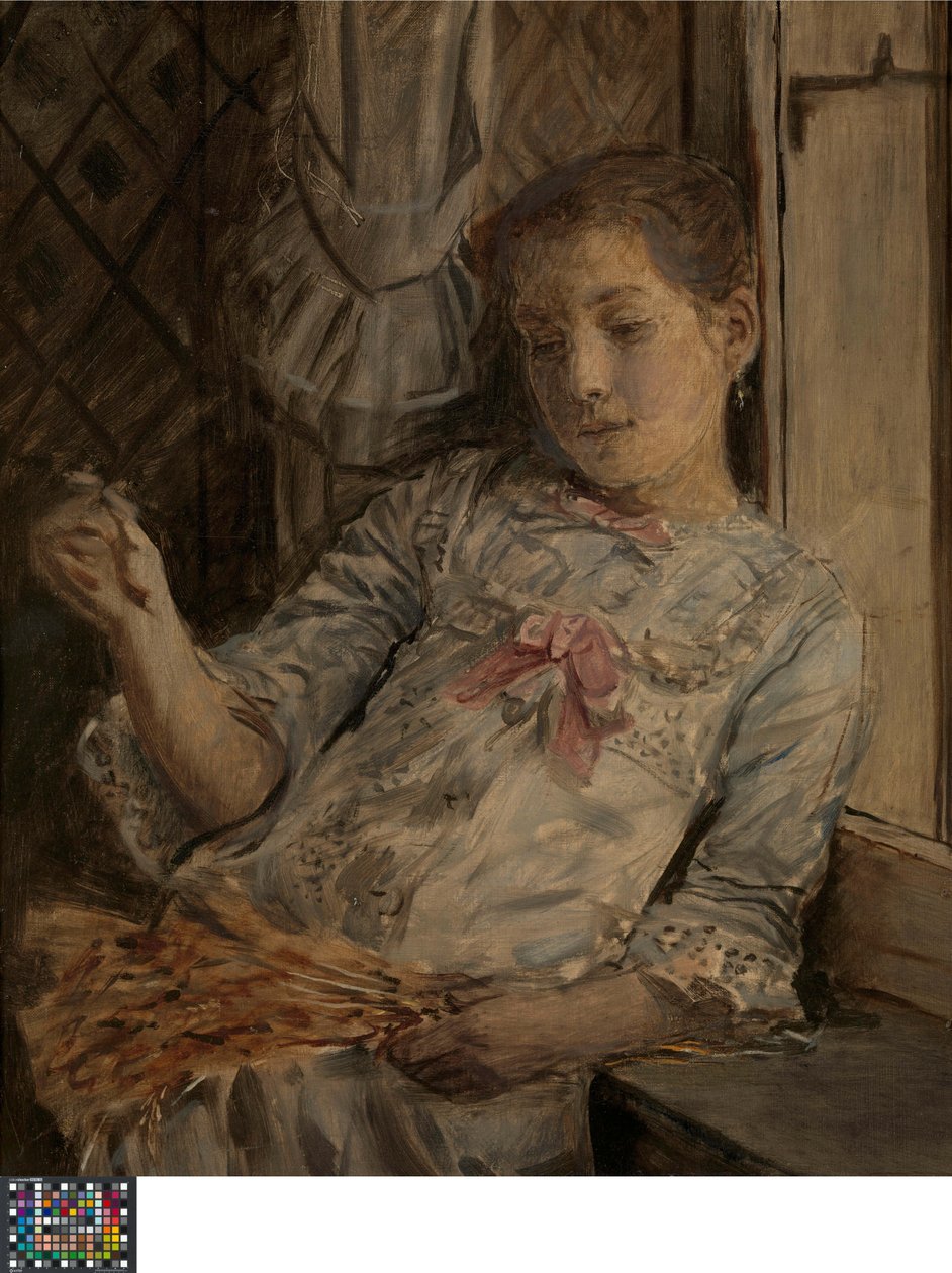 Portrait of Lucy Baldouf, The Artist’s Stepdaughter by Xavier Mellery