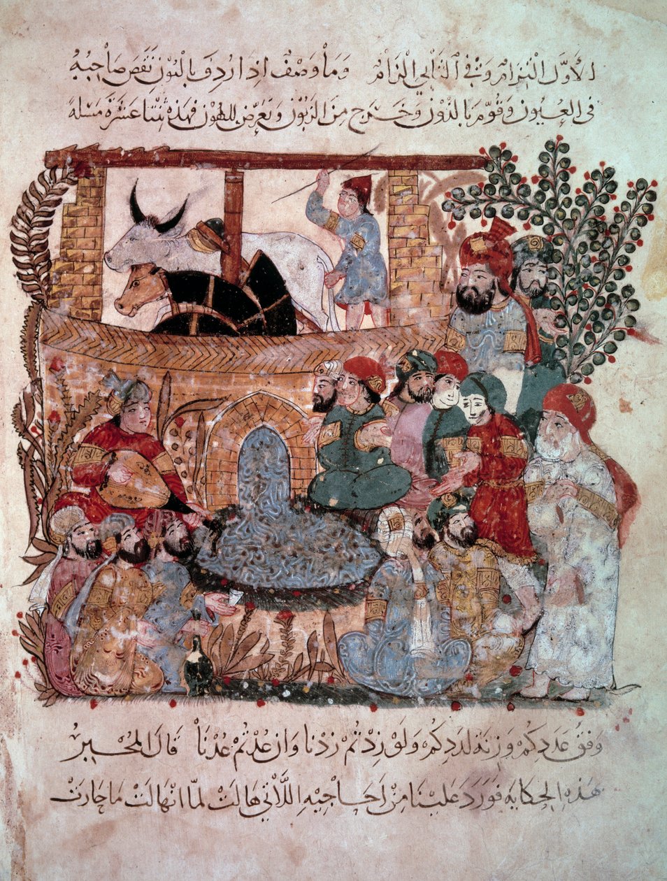 The wandering navigator Abu-Zayd in front of his listeners from the 