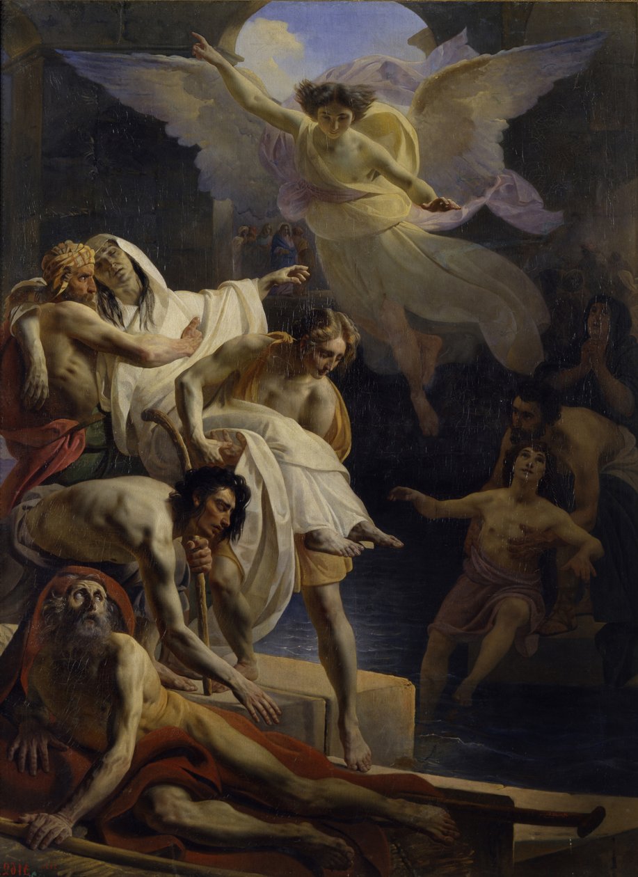 The healing at the Pool of Siloam by Yakov Fyodorovich Kapkov