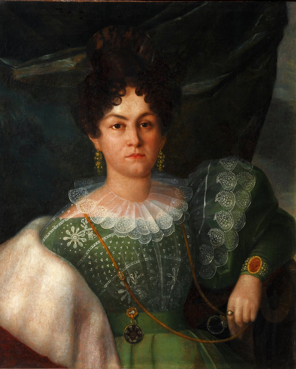 Portrait of Anna Borisovna Bakunina by Yakov Streshnev