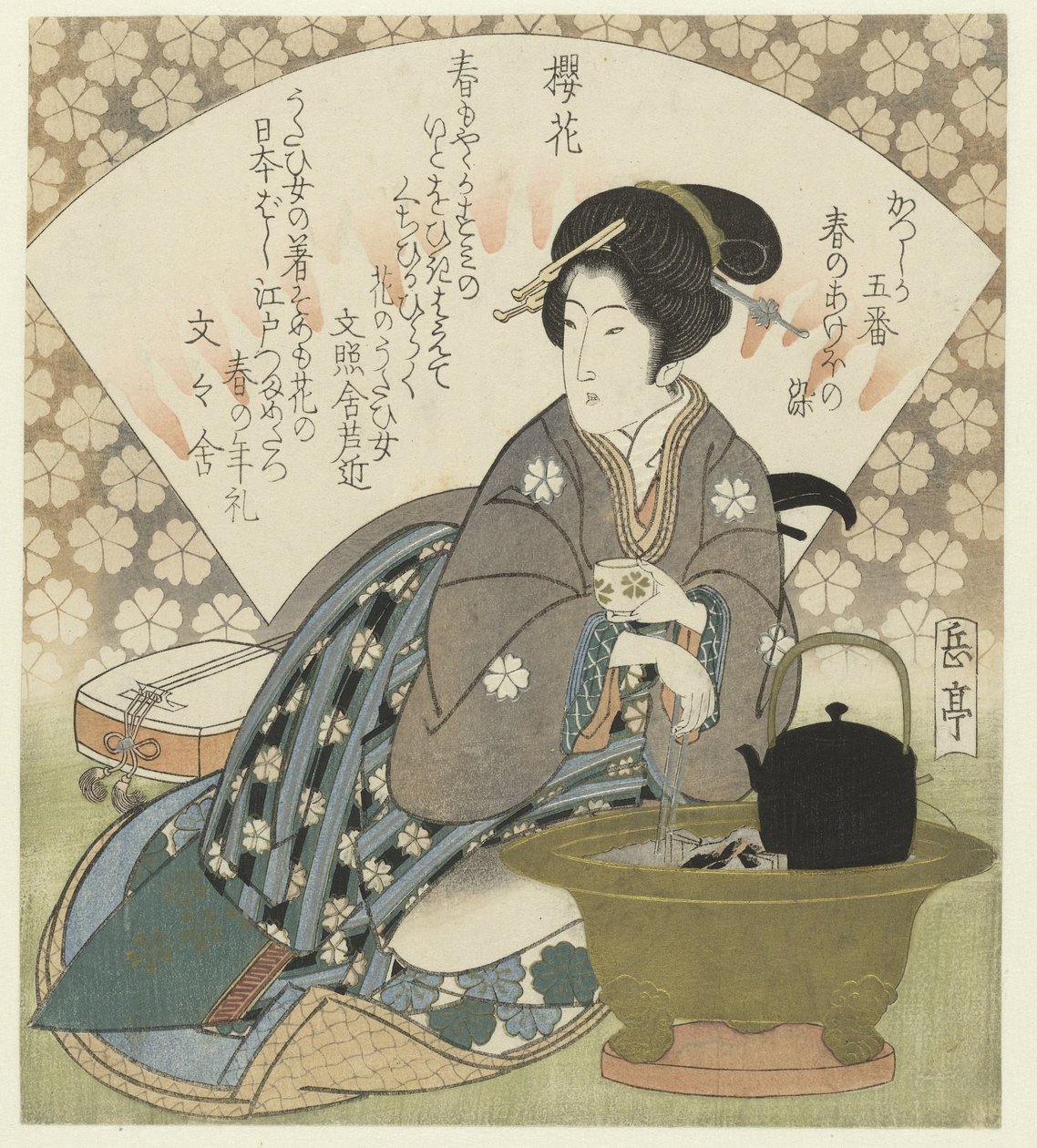 Cherry Blossoms by Yashima Gakutei