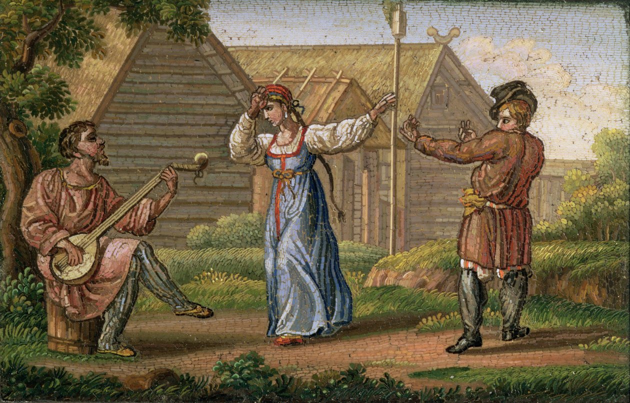 Russian Dance, by Yegor Yakovlevich Vekler, c.1830 by Yegor Yakovlevich Vekler