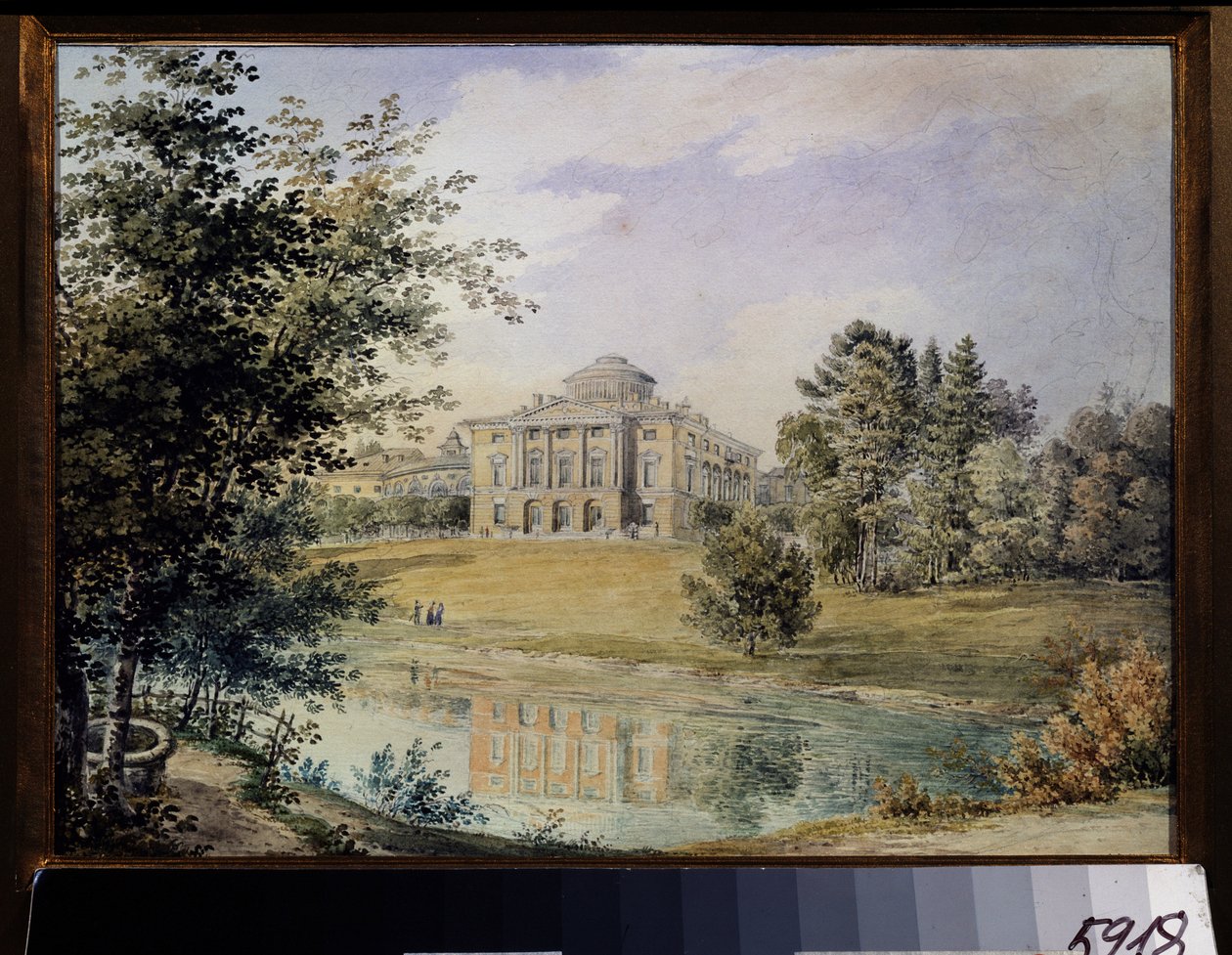 View of the Pavlovsk Palace by Yegor Yegorovich Meier