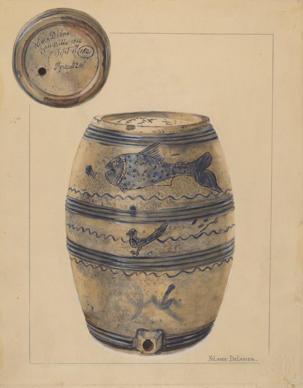 Wine Cask by Yolande Delasser