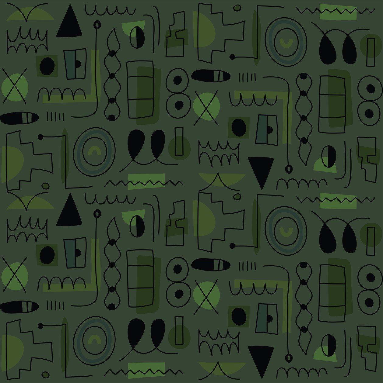 Seamless pattern, 2018 by Yulia Drobova