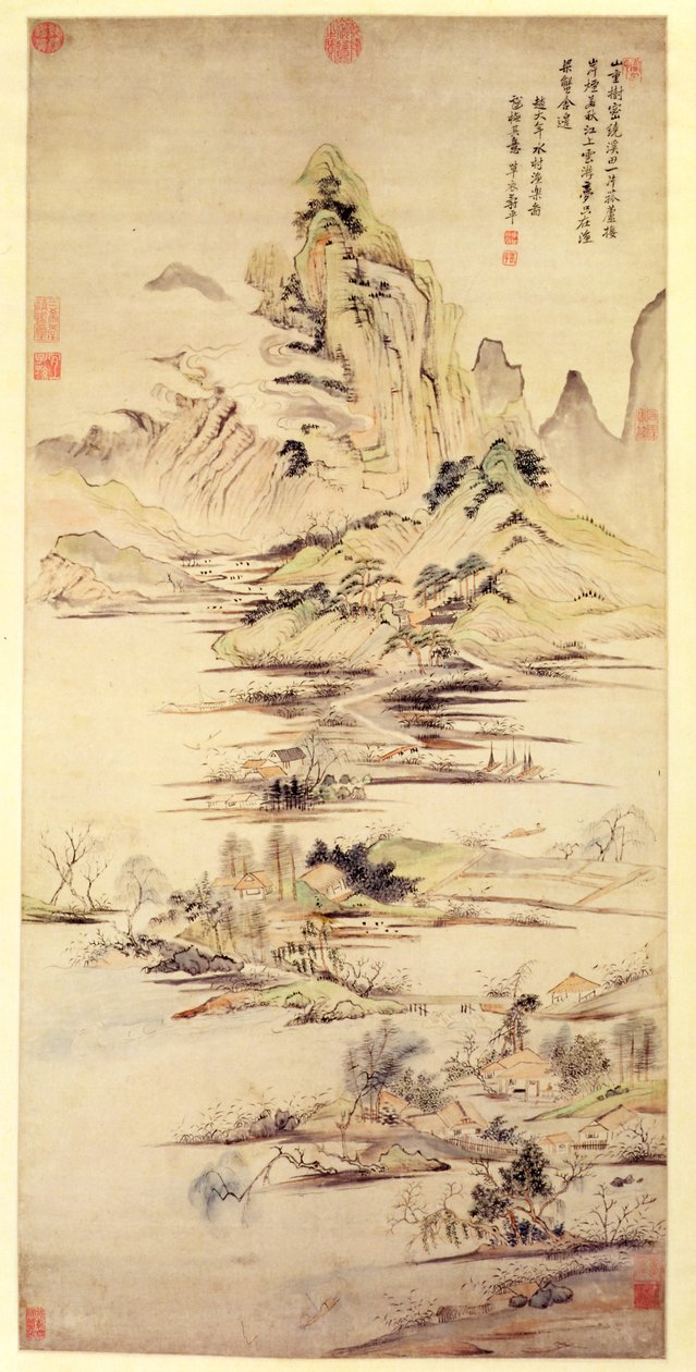 The Enjoyment of the Fisherman in the Water Village by Shouping Yun