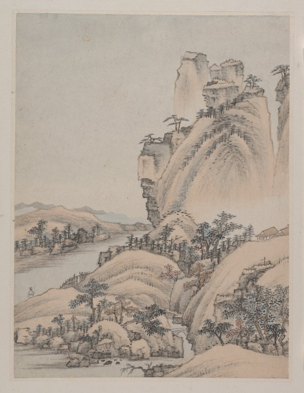Landscapes, 1668 (album of eight paintings) by Yuncong Xiao