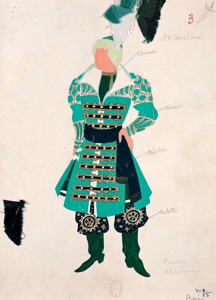 Costume Sketch for Fedor in 
