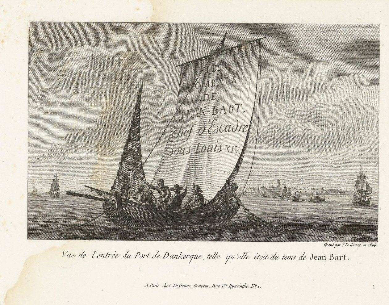 Entrance to the Port of Dunkirk, ca. 1693-1694 by Yves Marie Le Gouaz
