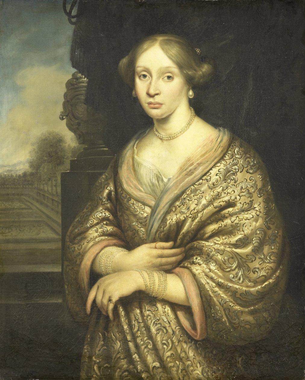 Portrait of Petronella van der Burcht by Zacharias Blijhooft