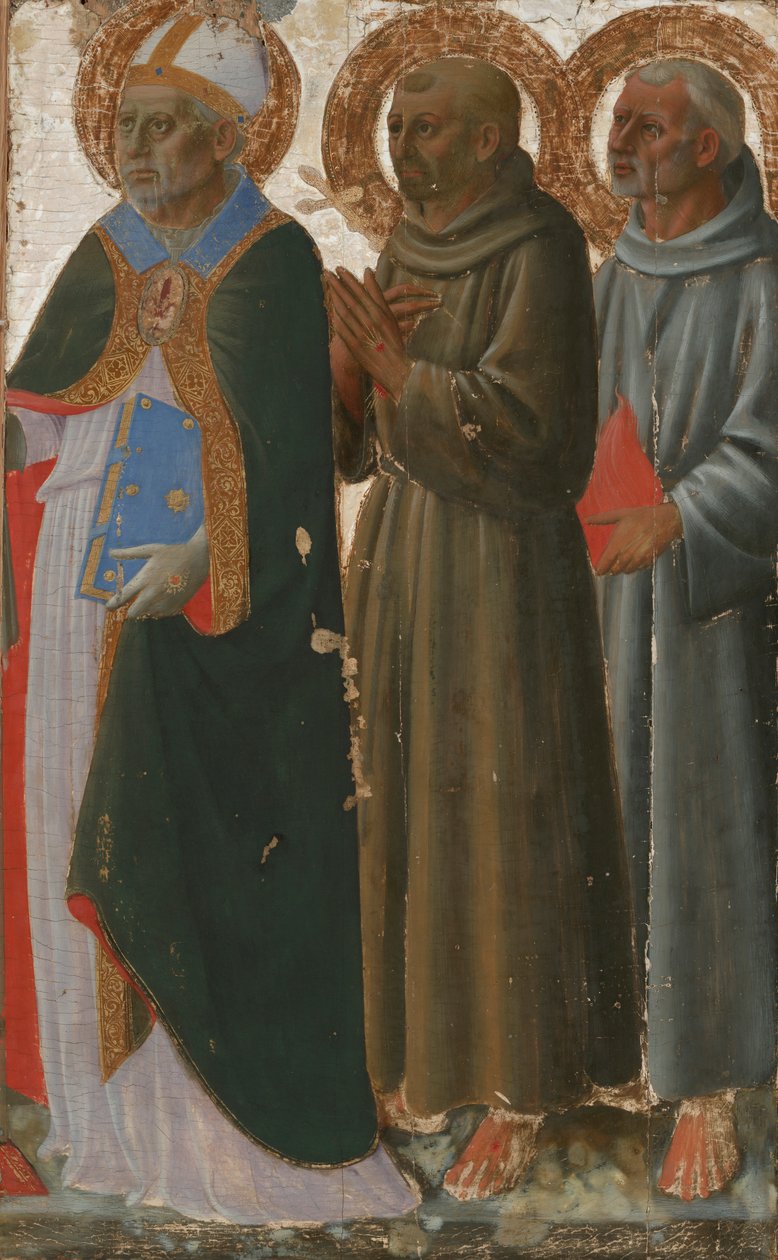 Saints Zenobius, Francis and Anthony of Padua by Zanobi di Benedetto Strozzi