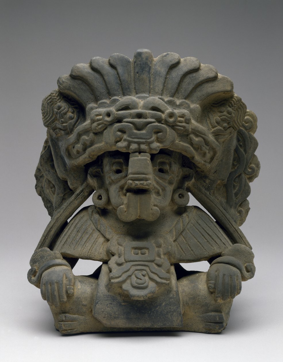 Urn with a Seated Ancestor by Zapotec Zapotec