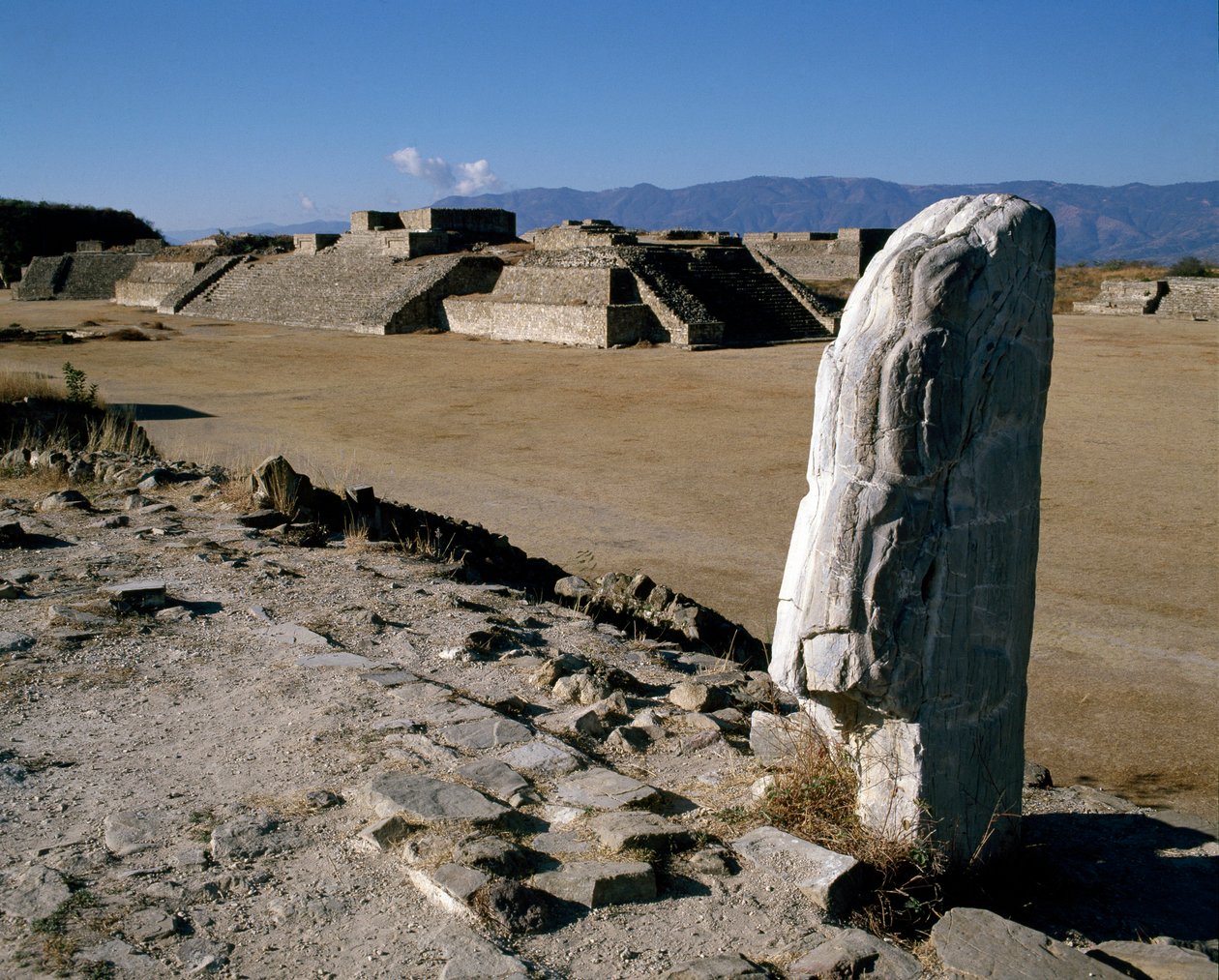 View of Monuments I, H, G by Zapotec Zapotec