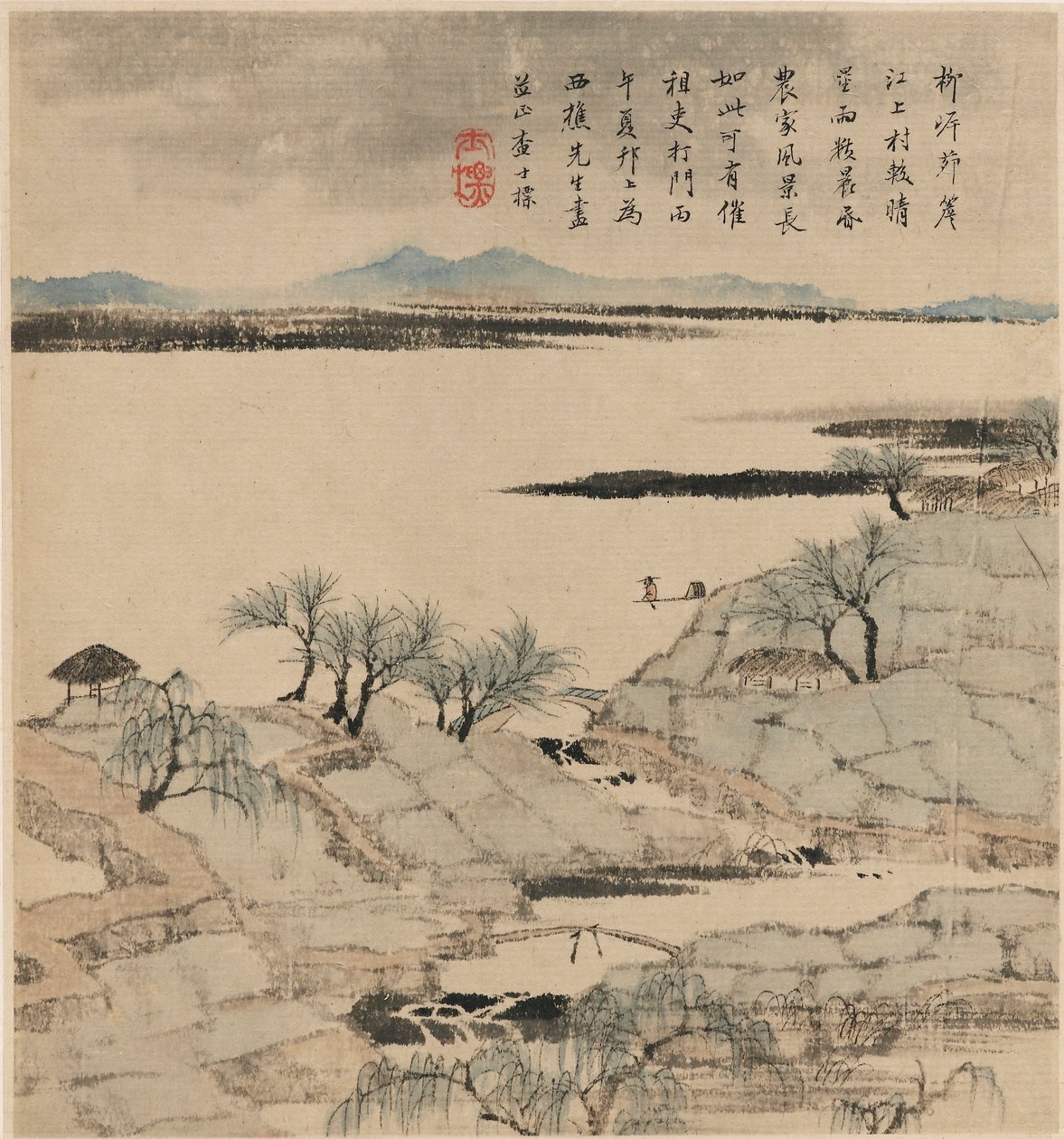 River Landscape, May-August 1666 by Zha Shibiao