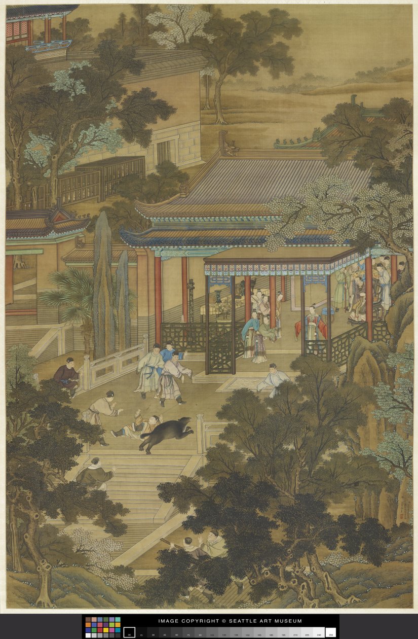 Jieyu Defending the Emperor from a Bear by Zhidao Cheng