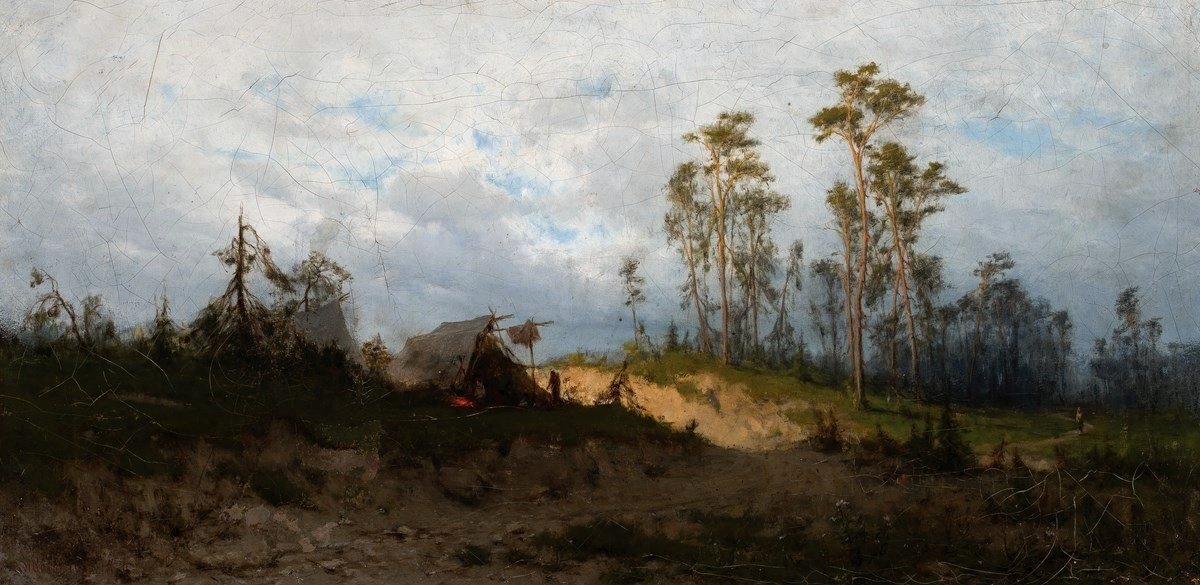Gypsy Encampment by Zygmunt Sidorowicz