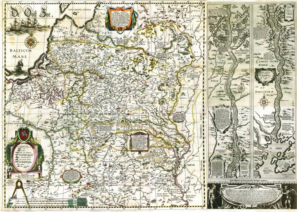 Radziwiłł-Sirotka - Map of the Grand Duchy of Lithuania by Радзівіла Сіроткі