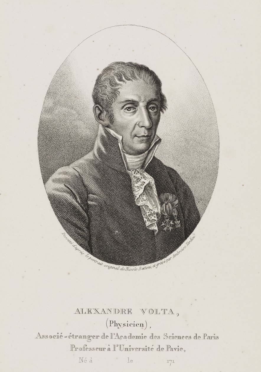 Alessandro Volta, Italian Physicist and Inventor, c 1800 by Frederick (attr. to) Barnard