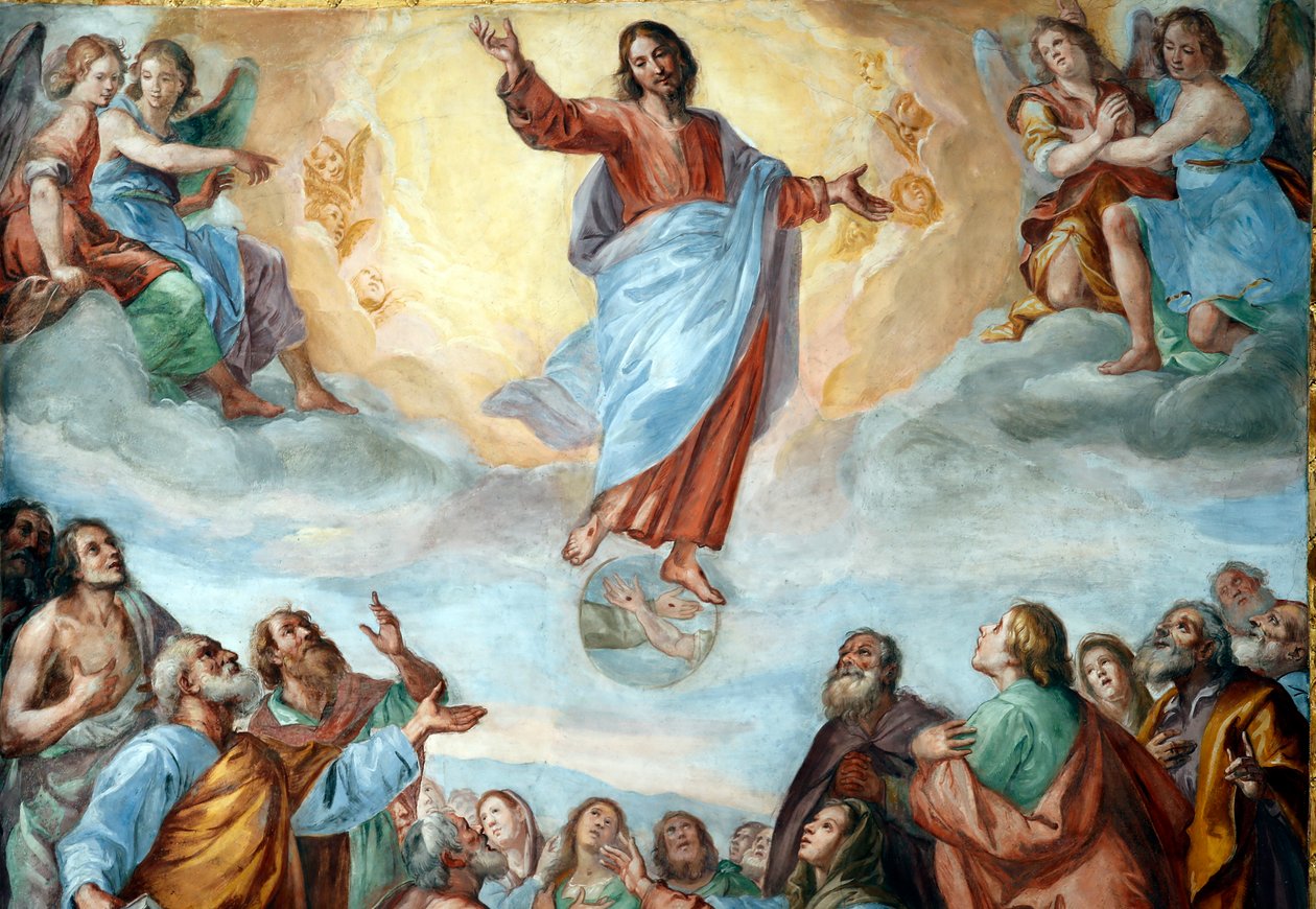 Ascension of Christ, The Basilica della Santissima Annunziata del Vastato, Genoa, Italy by . .