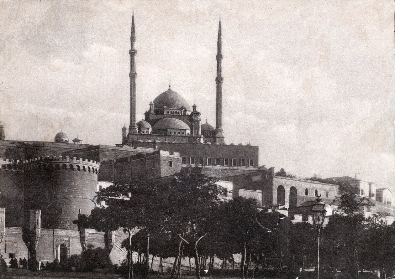 Cairo, the Citadel of Saladin, circa 1920 (b/w photo) by . .