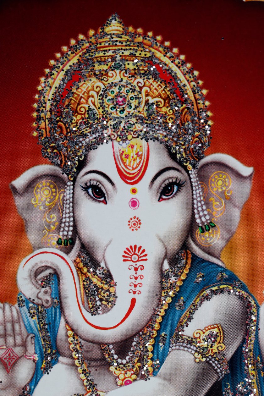 Ganesha or Ganapati : the elephant headed Hindu god. by . .