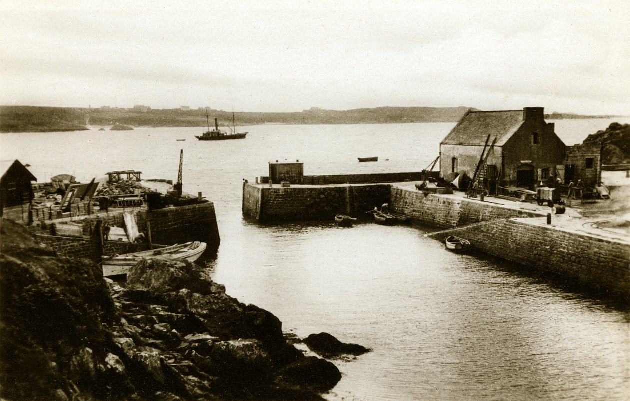 Isle of Ouessant: The Port of Lampaul at High Tide by . .