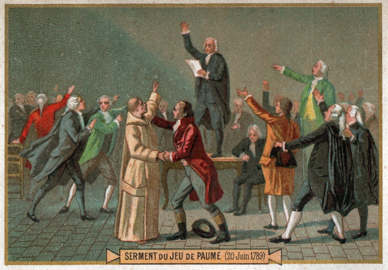 Tennis Court Oath by Ferdinand Georg Waldmuller