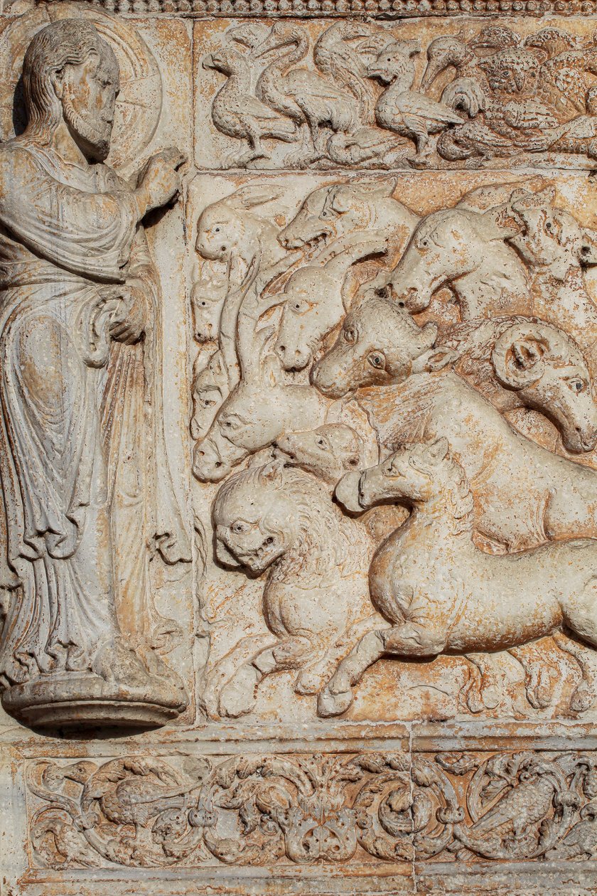 Low Relief of the Portal of San Zeno Maggiore, Verona by . .