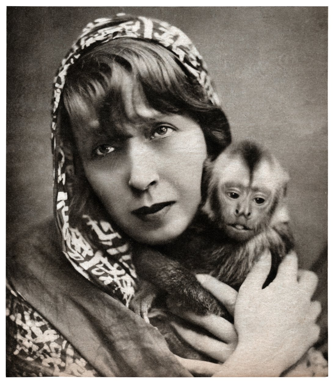 Mistinguett with a Little Monkey by . .