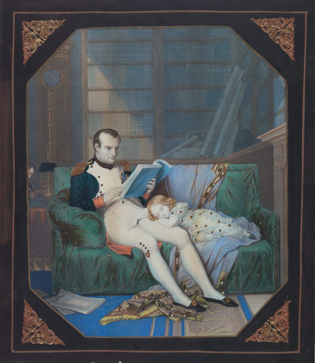 Napoleon in his Study with the King of Rome, c.1860 by . .