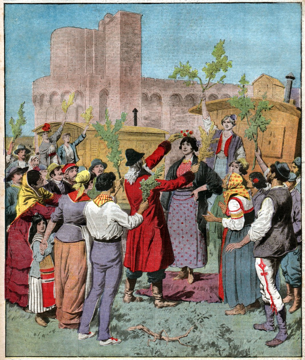 Pilgrimage of Sainte Maries de la Mer by Ferdinand Georg Waldmuller