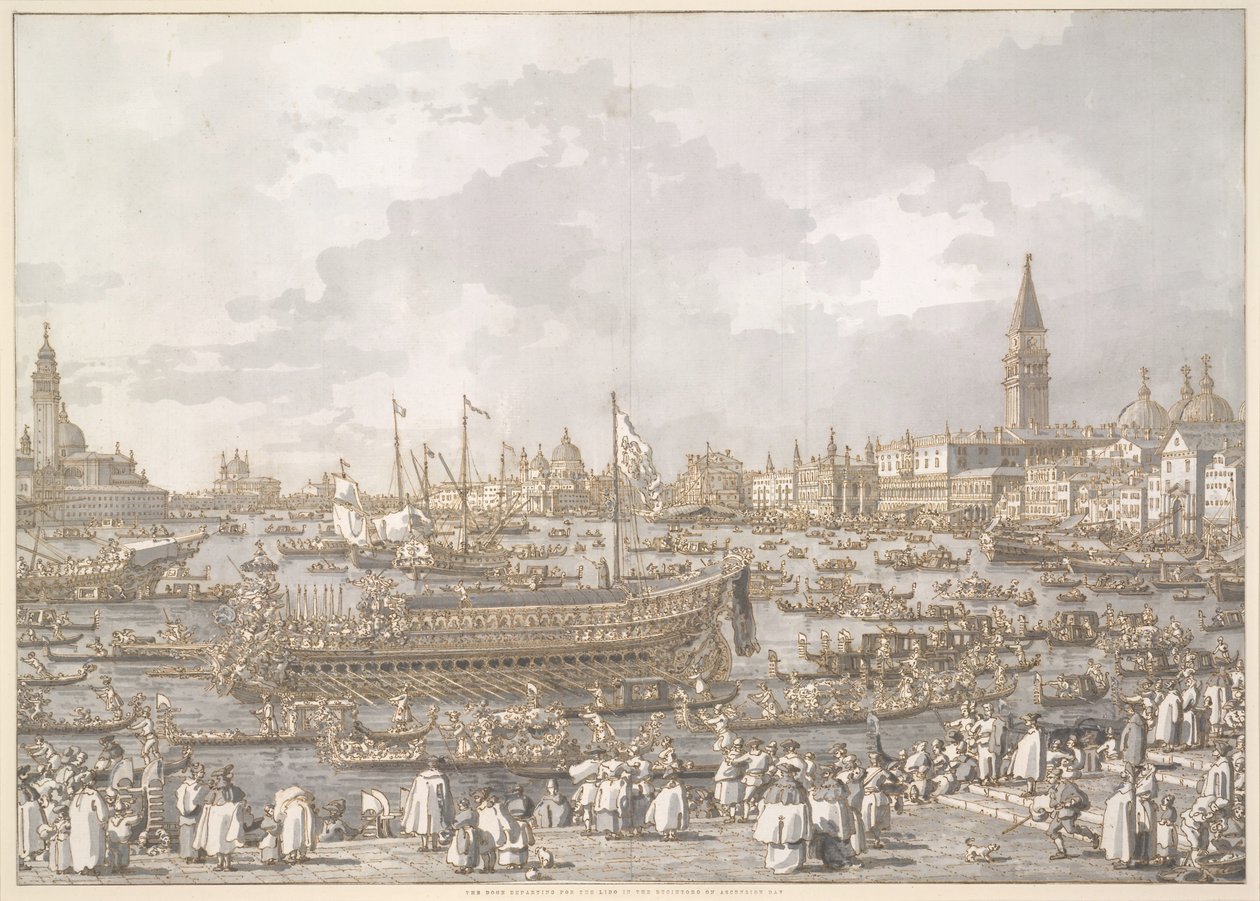 The Doge of Venice Departing for the Lido by Canaletto