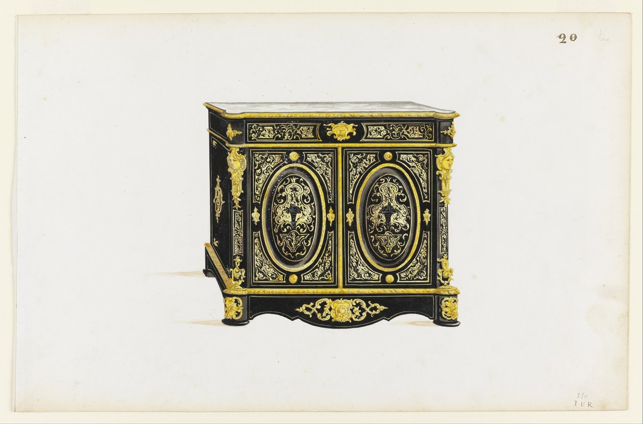 Design for a Cabinet in the Boulle Style by Pagny
