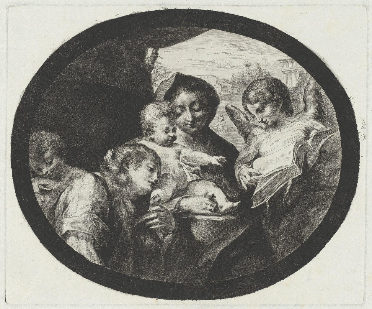 The Virgin and Child with Angels by after Correggio Vivant Denon