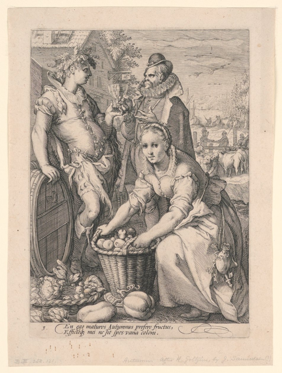 Four Seasons (Autumn) by after Hendrik Goltzius