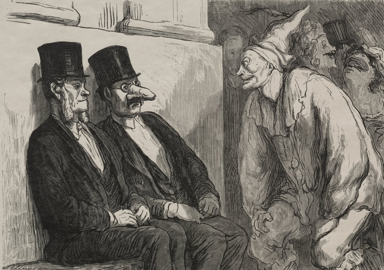 At the Opera Ball: You Are Having Too Much Fun by after Honoré Daumier