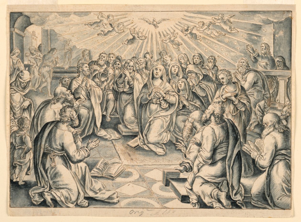 Scene from Acts of the Apostles, after Stradanus by after Jan van der Straet, called Stradanus