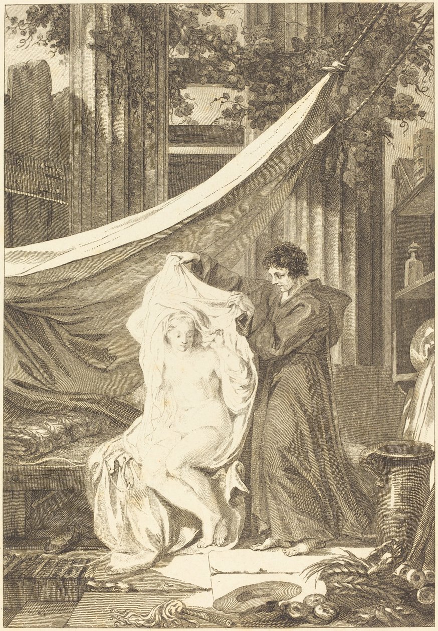 The Hermit (The Devil in Hell) by after Jean Honoré Fragonard