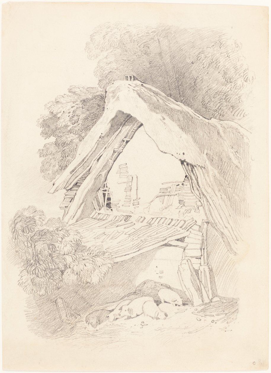 Cottage at Diss by after John Sell Cotman British 19th Century