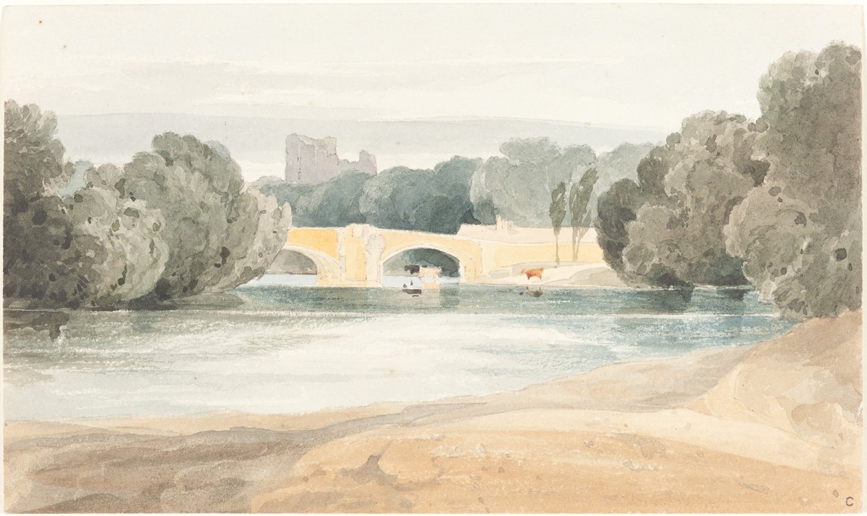Bridge at Knaresborough by after John Sell Cotman James Bulwer