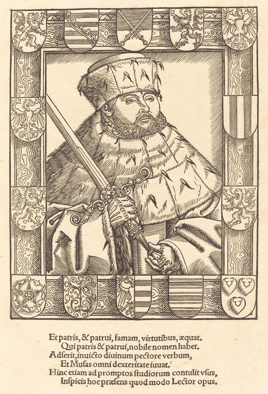 John Frederic the Magnanimous, in Electoral Robes by after Lucas Cranach the Younger