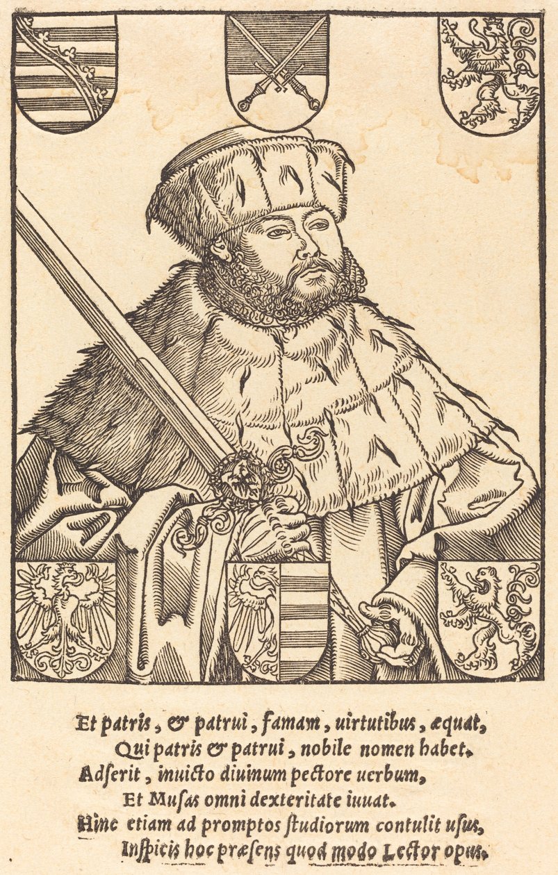 John Frederic the Magnanimous, in Electoral Robes (right) by after Lucas Cranach the Younger
