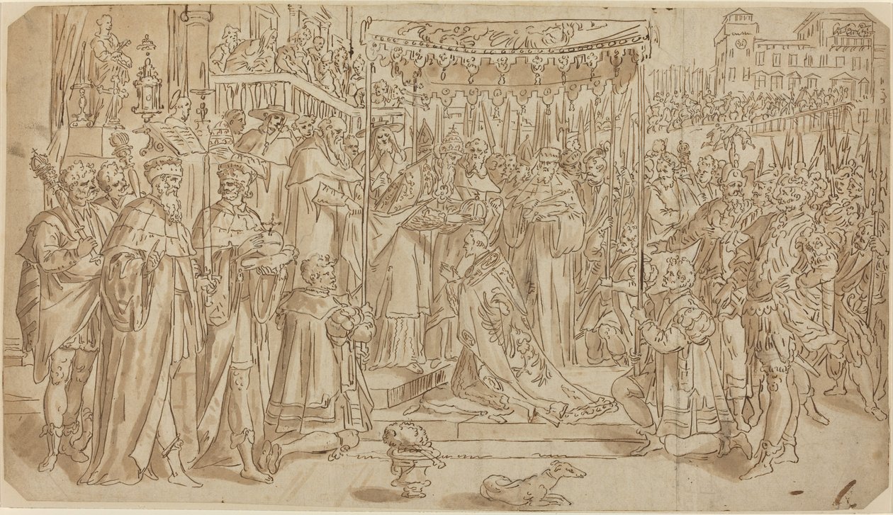 Coronation of the Emperor by after Maarten de Vos