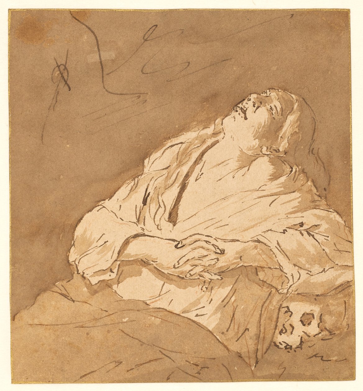 St Mary Magdalen in Ecstasy by after Michelangelo Merisi da Caravaggio